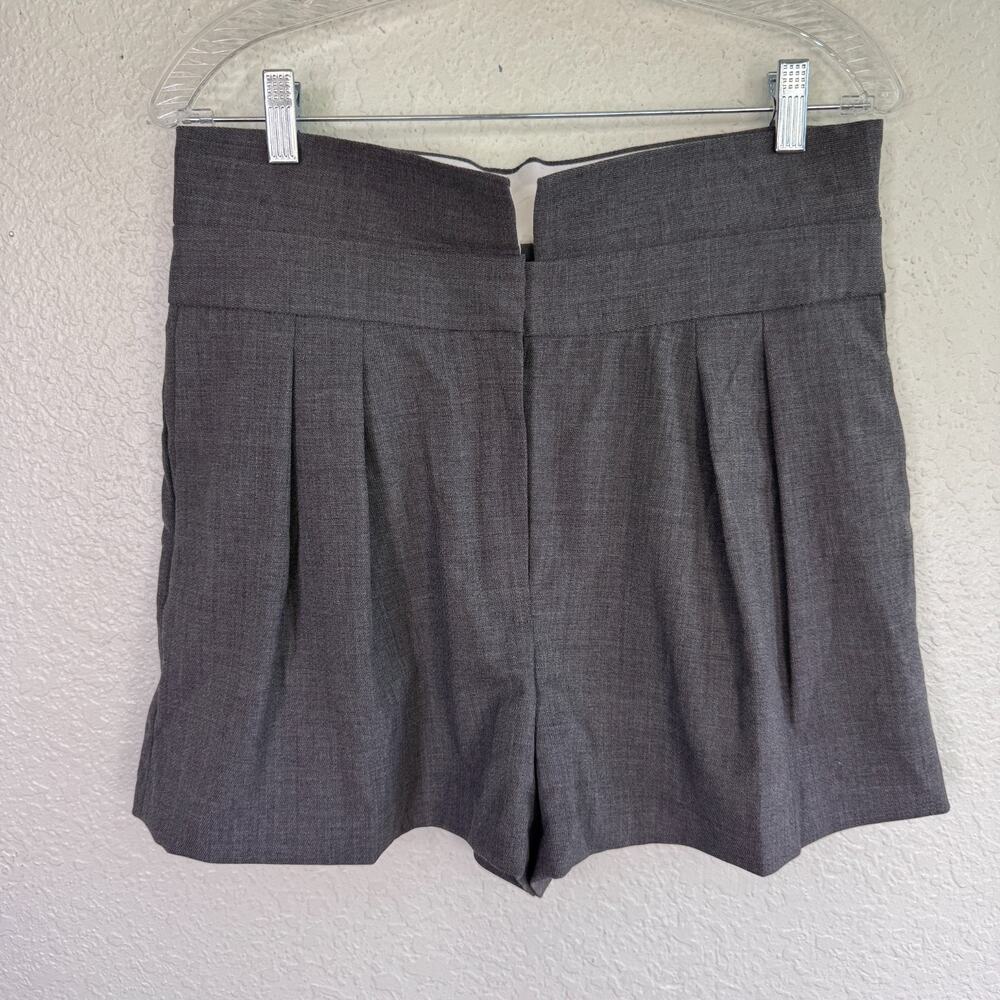 Babaton Bureau Shorts Women 8 Wool Twill Pleated Trouser Mid Rise Aritzia Preppy